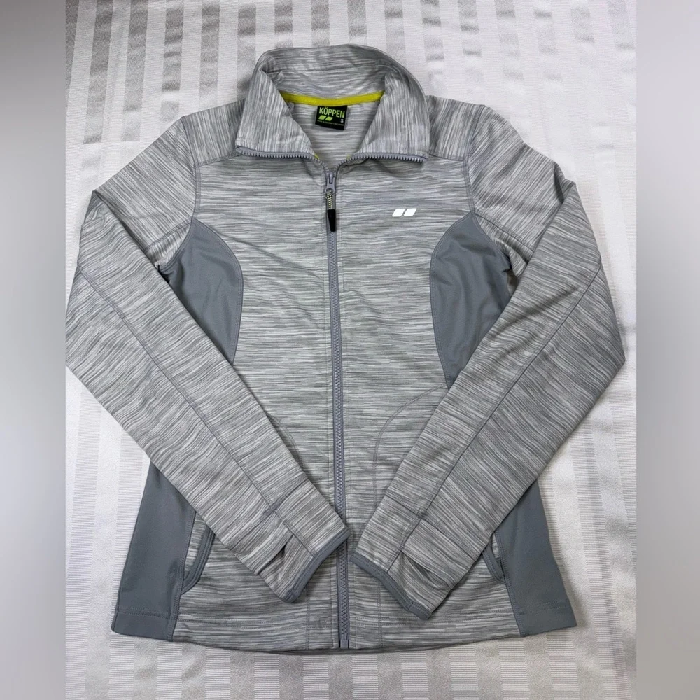 Koppen Full-Zip Athletic Jacket Gray Sz Small Women’s